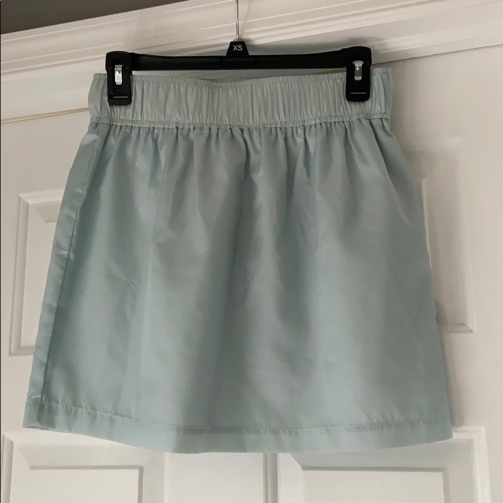 Urban Outfitters Light Blue Satin Skirt